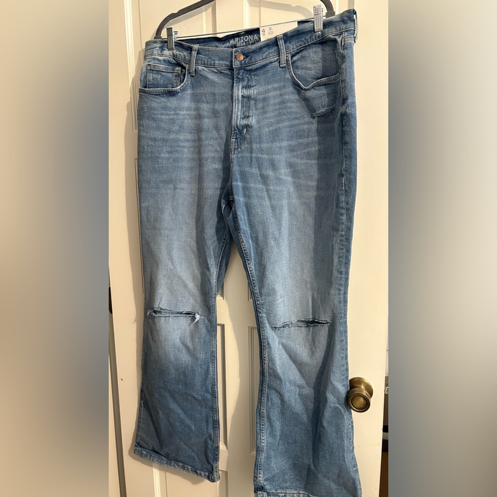 Arizona Juniors Plus Low-Rise Slouchy Boot Jeans Sz 19